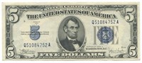 Nice 1934-C $5 U.S. Silver Certificate