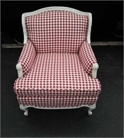 Red and White Checkered Chair
