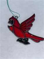 Stained Glass Red Cardinal 4”