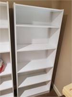 White shelf bookshelf