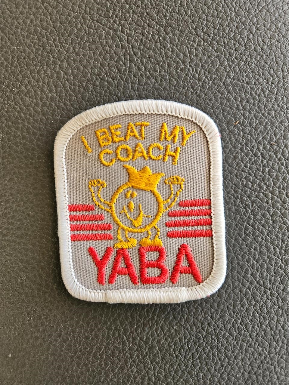 Vintage I Beat My Coach Yaba Bowling Patch