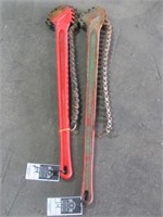(Qty - 2) Ridgid Chain Pipe Wrenches-