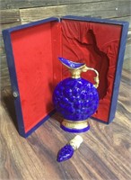 Vintage JIm Beam Cobalt Blue Decanter / Bottle