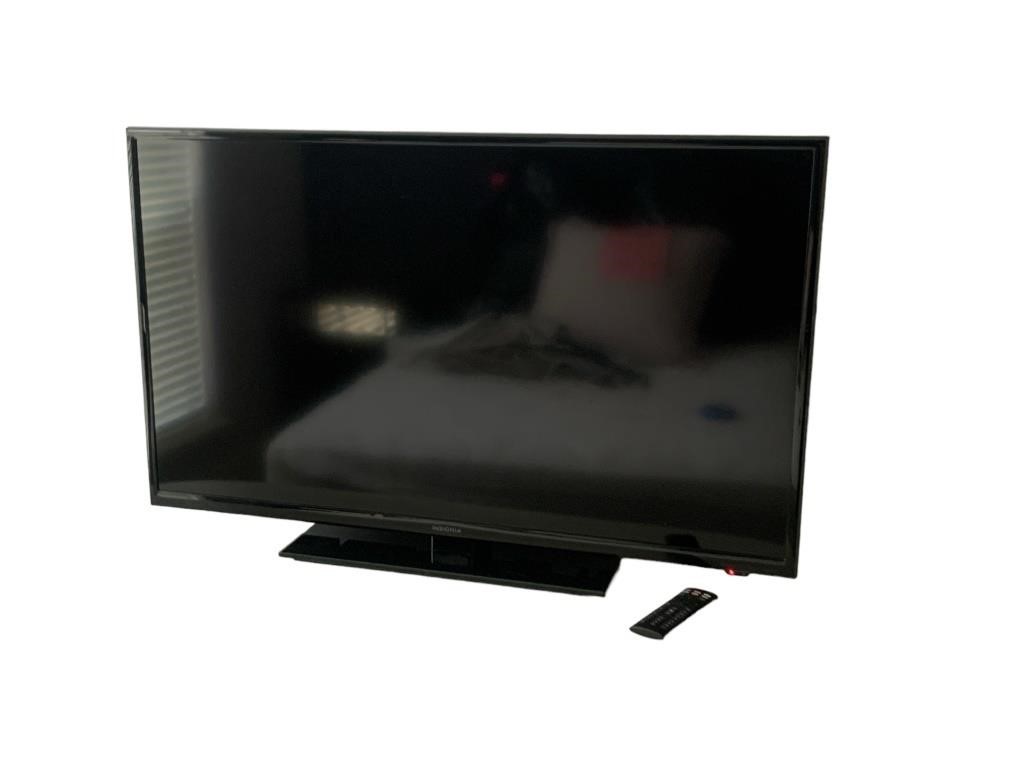 A 42” Insignia, With Remote, Powers On