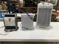 Space heaters two 11x6x14 one 12x8x24