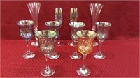 Group of Stemware Including 2 Pair of Champagne