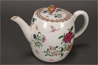 First Period Worcester Tea Pot and Cover,
