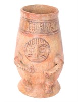 Costa Rican or Nicaragua Polychrome Pottery Urn