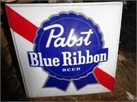 48" x 48" Pabst Blue Ribbon Plastic Bar Panel