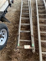 18" Wood extension ladder