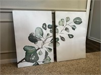 Botanical Wall Art Canvas Print Set