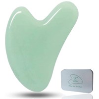 Ditind Gua Sha, Guasha Tool for Face, Natural Jade