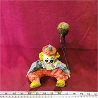 Vintage Papier-Mache & Plastic Clown Doll