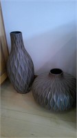 two floor vases