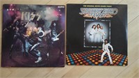 Kiss and Saturday Night Fever LPs