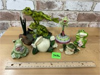 Cute frog figurines