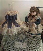 Doll and finger lamp with shade