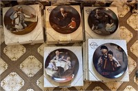 5 Rockwell Heritage Society Collector's Plates