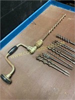 hand brace and drill bit set