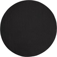 Nourison Essentials Black 8' Round Area Rug