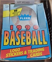 1990 FLEER BOX OF BASEBALL TRADING CARD PACKS