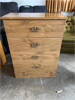 4 drawer pressed wood dresser