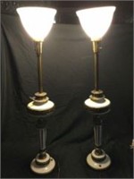 Mid Century Modern Empire Style Lamps -Working!
