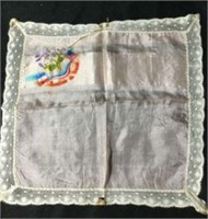 Silk World War I Souvenir Handkerchief from France