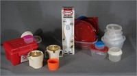 Hand Held Blender and Plastic Storage Containers