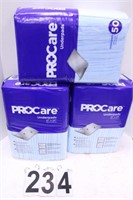 3 Packs 50 Count Pro Care Underpads