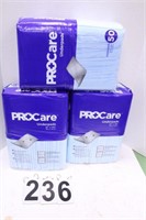 3 Packs 50 Count Pro Care Underpads