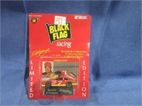 Black flag racing stock car .