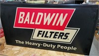 BALDWIN FILTERS PLASTIC LIGHTED SIGN