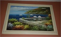 Framed & Signed Water Front View