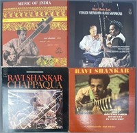 Ravi Shankar Vinyl LP Albums Set of Four