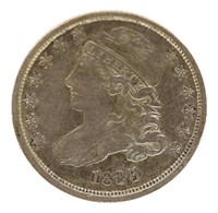 1835 US CAPPED BUST 10C SILVER COIN