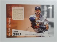 Game Used Memorabilia Relic Carlos Correa