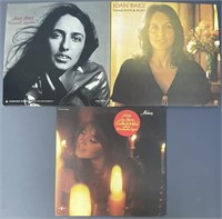 Joan Baez & Melanie Vinyl LP Albums Set of Three