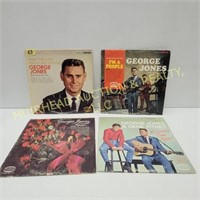 (4) GEORGE JONES RECORD ALBUMS