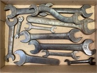 LOT OF ASSORTED PLOW IMPLEMENT BUGGY WRENCHES