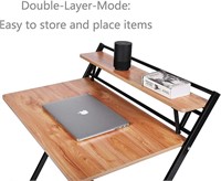 JIWU 2-Style Folding Desk for Small Space