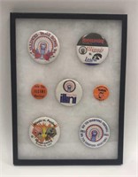 Lot of 7 University of Illinois Souvenir Buttons