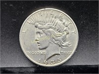 1935-S U.S. PEACE SILVER DOLLAR