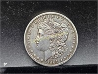 1881-S U.S. MORGAN SILVER DOLLAR