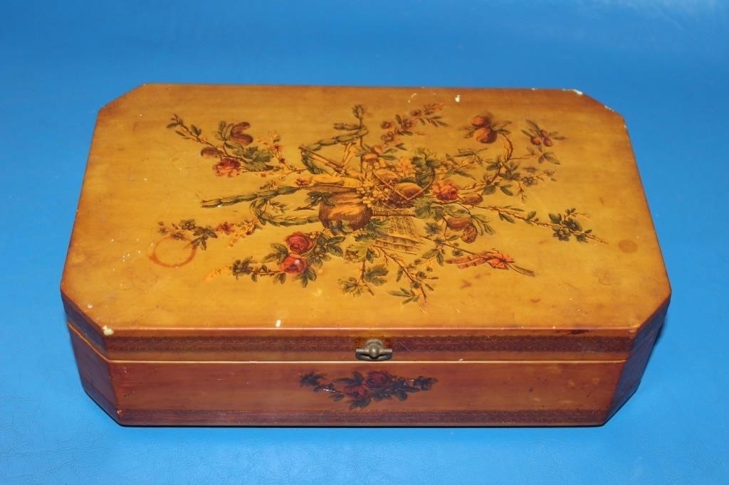 Antique Celluloid Dresser Box