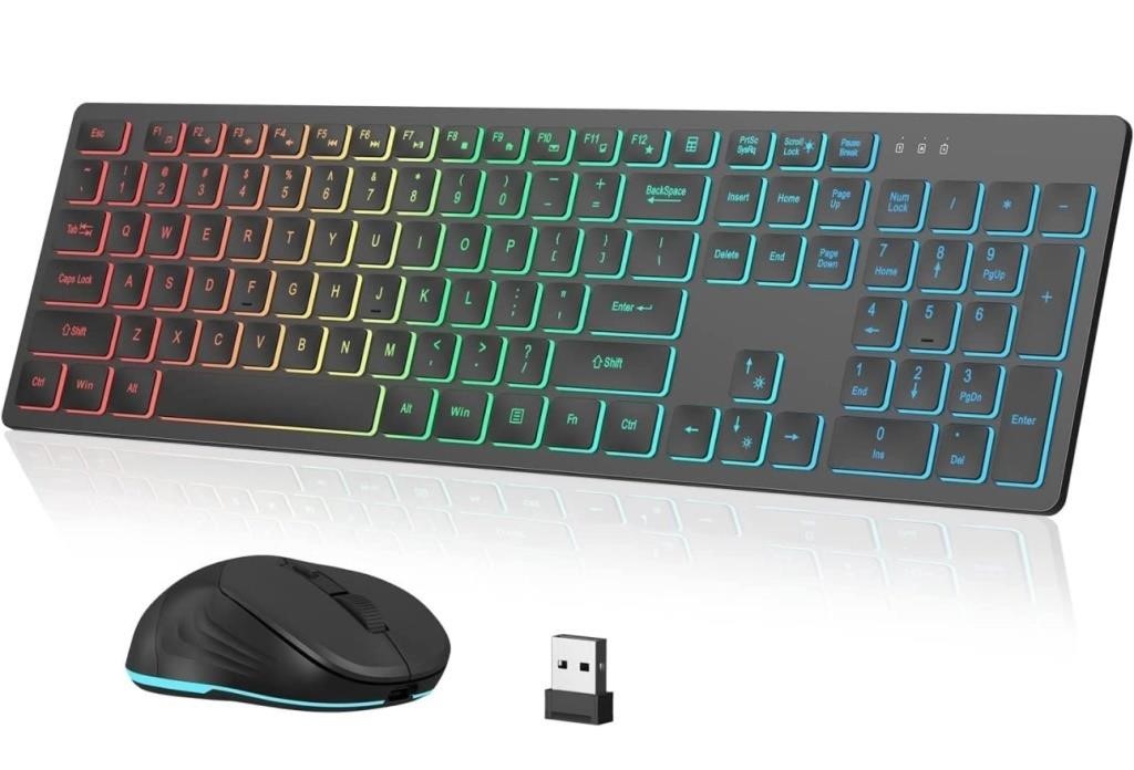 (new)Earto D233 Backlit Wireless Keyboard and