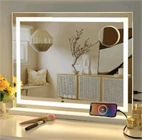 Sucedey Vanity Mirror with Lights, 23" x 18" Makeu