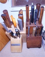 Kitchen Aid knife block w/ 8 knives: Pampered