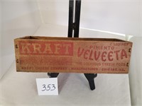 Smaller wood Kraft Velveeta box