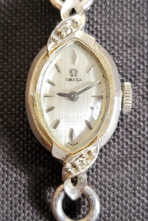 Omega 14k Diamond Ladies Watch